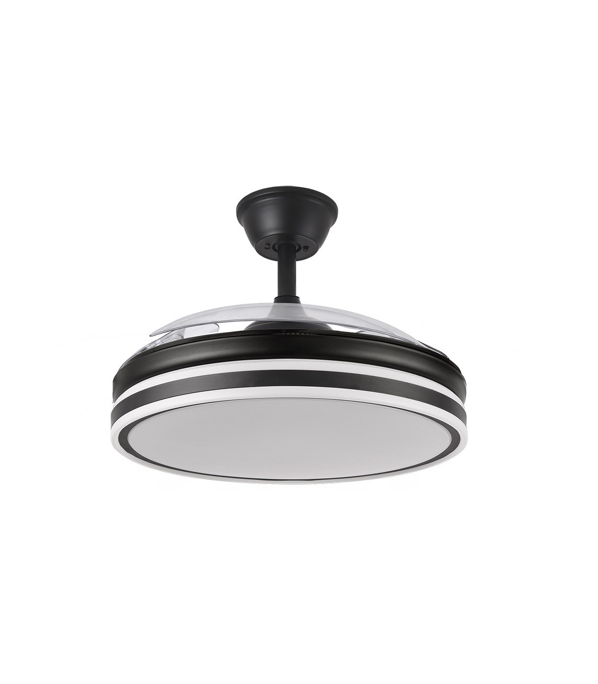 Ventilador Bayomo DC 59W 6980Lm 4 Aspas Negro CCT