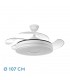 Ventilador de Techo Dani Blanco DC 59W 6980Lm 4 Aspas CCT