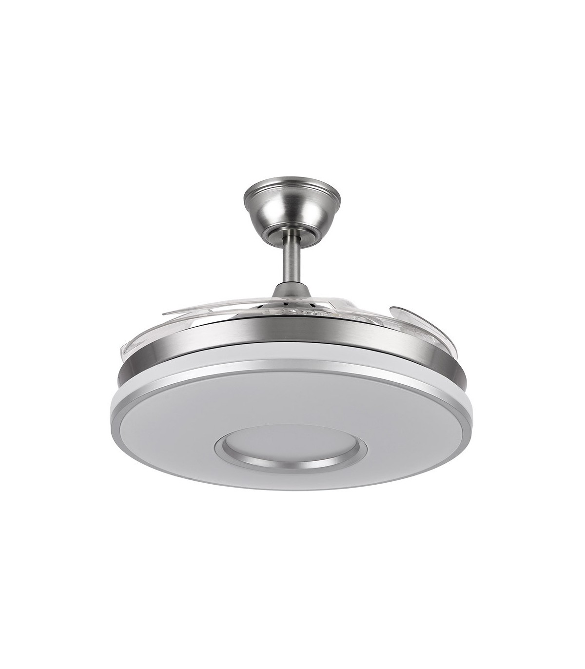 Ventilador de Techo Dani Níquel DC 59W 6980Lm 4 Aspas CCT