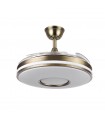 Ventilador de Techo Dani Cuero DC 59W 6980Lm 4 Aspas CCT