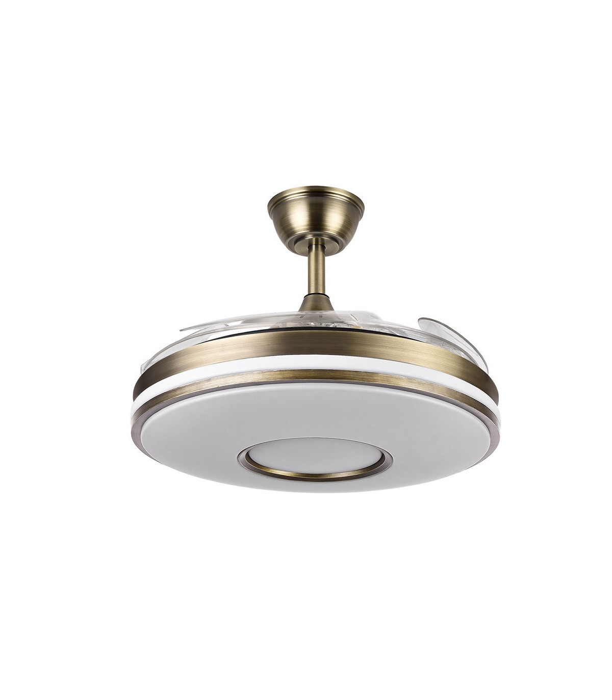 Ventilador de Techo Dani Cuero DC 59W 6980Lm 4 Aspas CCT
