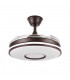 Ventilador de Techo Dani Marrón DC 59W 6980Lm 4 Aspas CCT