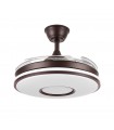 Ventilador de Techo Dani Marrón DC 59W 6980Lm 4 Aspas CCT