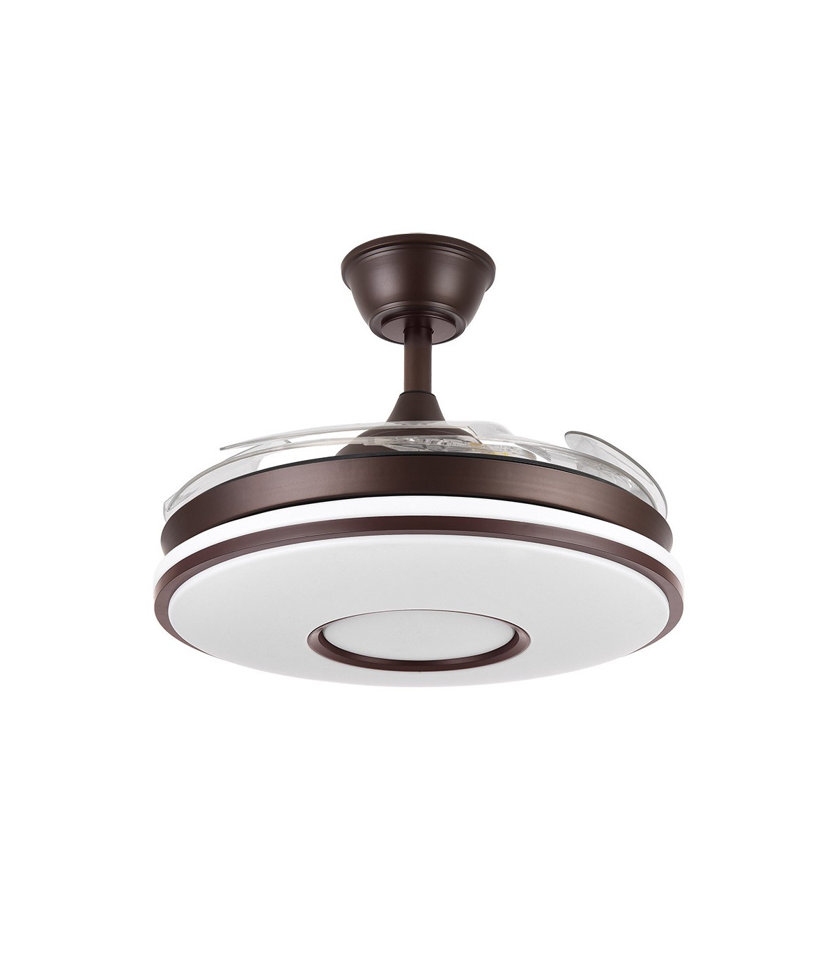 Ventilador de Techo Dani Marrón DC 59W 6980Lm 4 Aspas CCT