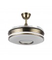 Ventilador de Techo Dani-XS Cuero DC 59W 6980Lm 4 Aspas CCT