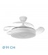 Ventilador de Techo Dani-XS Blanco DC 59W 6980Lm 4 Aspas CCT