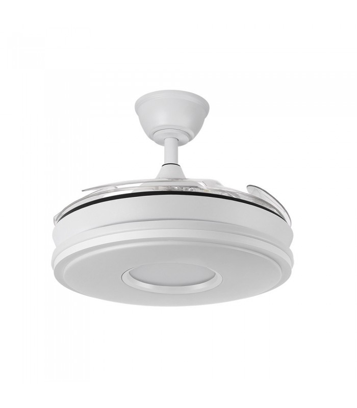 Ventilador de Techo Dani-XS Blanco DC 59W 6980Lm 4 Aspas CCT
