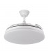 Ventilador de Techo TRIDENTE Blanco DC 59W 6980Lm 4 Aspas CCT