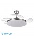Ventilador de Techo TRIDENTE Níquel DC 59W 6980Lm 4 Aspas CCT