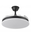 Ventilador de Techo TRIDENTE Negro DC 59W 6980Lm 4 Aspas CCT