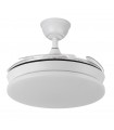 Ventilador de Techo TRIDENTE-XS Blanco DC 59W 6980Lm 4 Aspas CCT