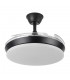 Ventilador de Techo TRIDENTE-XS Negro DC 59W 6980Lm 4 Aspas CCT
