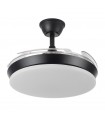 Ventilador de Techo TRIDENTE-XS Negro DC 59W 6980Lm 4 Aspas CCT