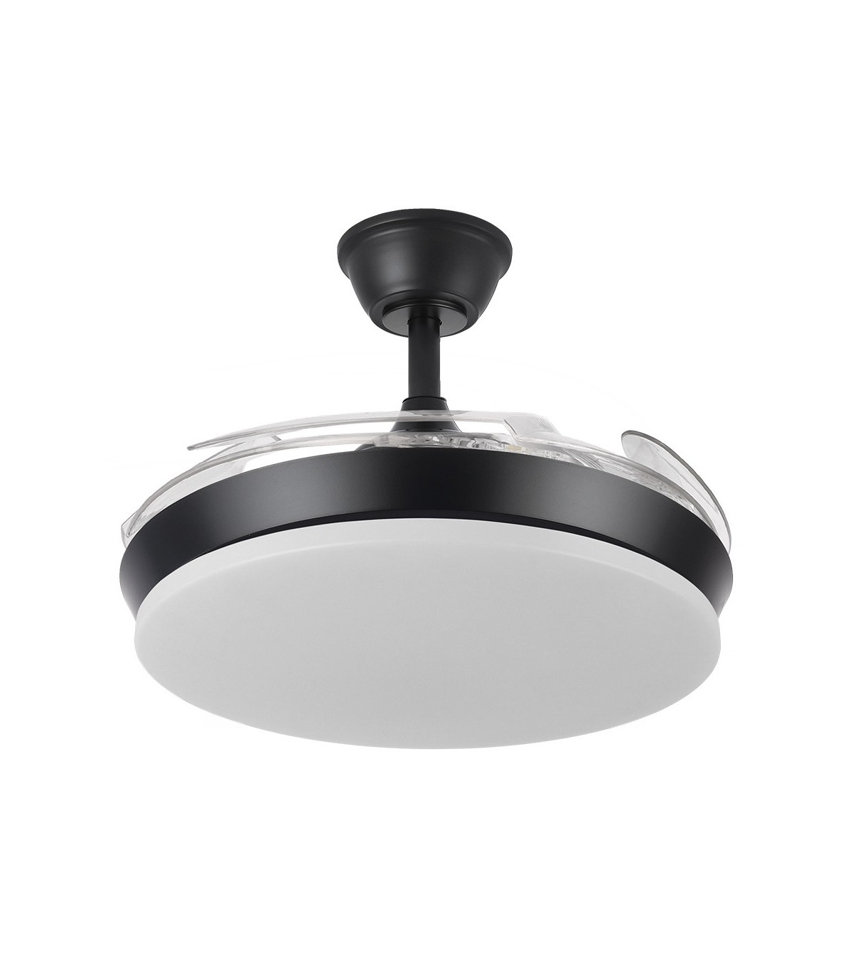Ventilador de Techo TRIDENTE-XS Negro DC 59W 6980Lm 4 Aspas CCT