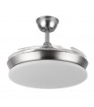 Ventilador de Techo TRIDENTE-XS Níquel DC 59W 6980Lm 4 Aspas CCT