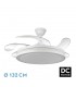 Ventilador Esparta-XL DC 80W 10255Lm 5 Aspas Blanco CCT
