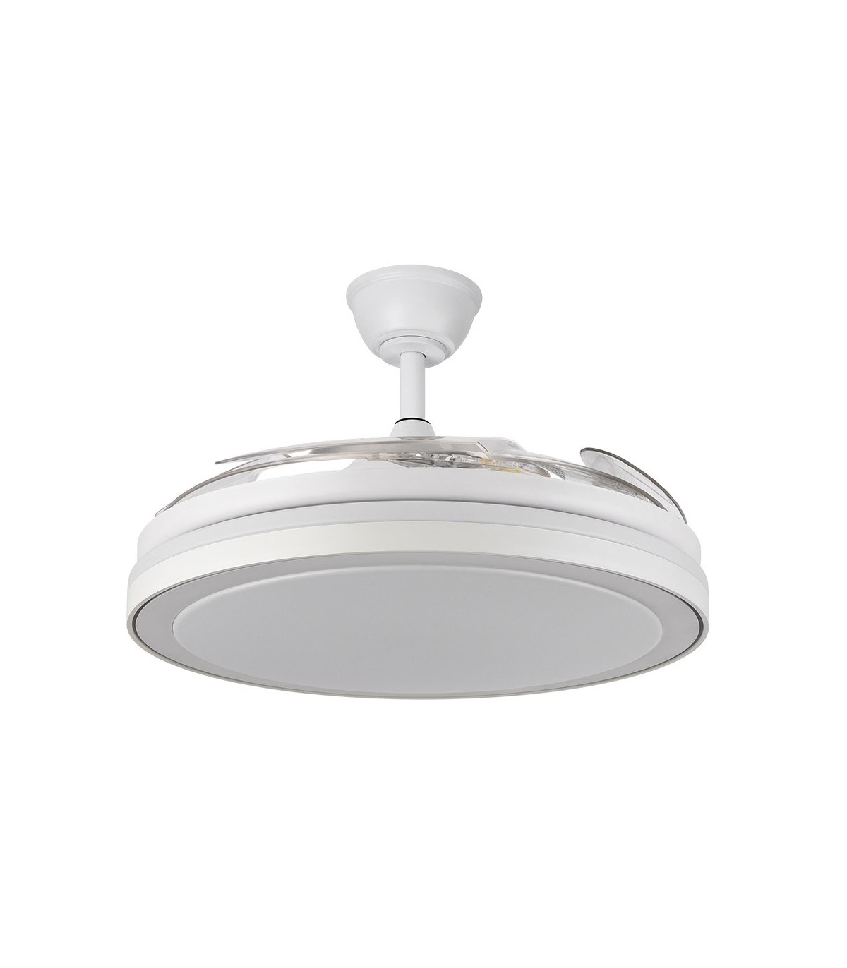 Ventilador Esparta-XL DC 80W 10255Lm 5 Aspas Blanco CCT