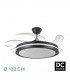 Ventilador Esparta-XL DC 80W 10255Lm 5 Aspas Negro CCT