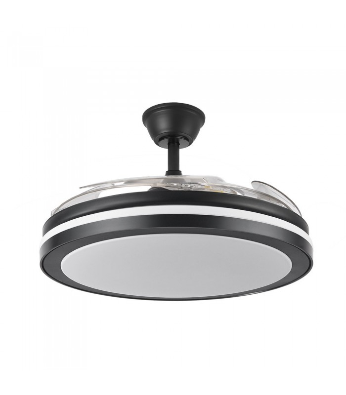 Ventilador Esparta-XL DC 80W 10255Lm 5 Aspas Negro CCT