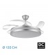 Ventilador Esparta-XL DC 80W 10255Lm 5 Aspas Plata CCT
