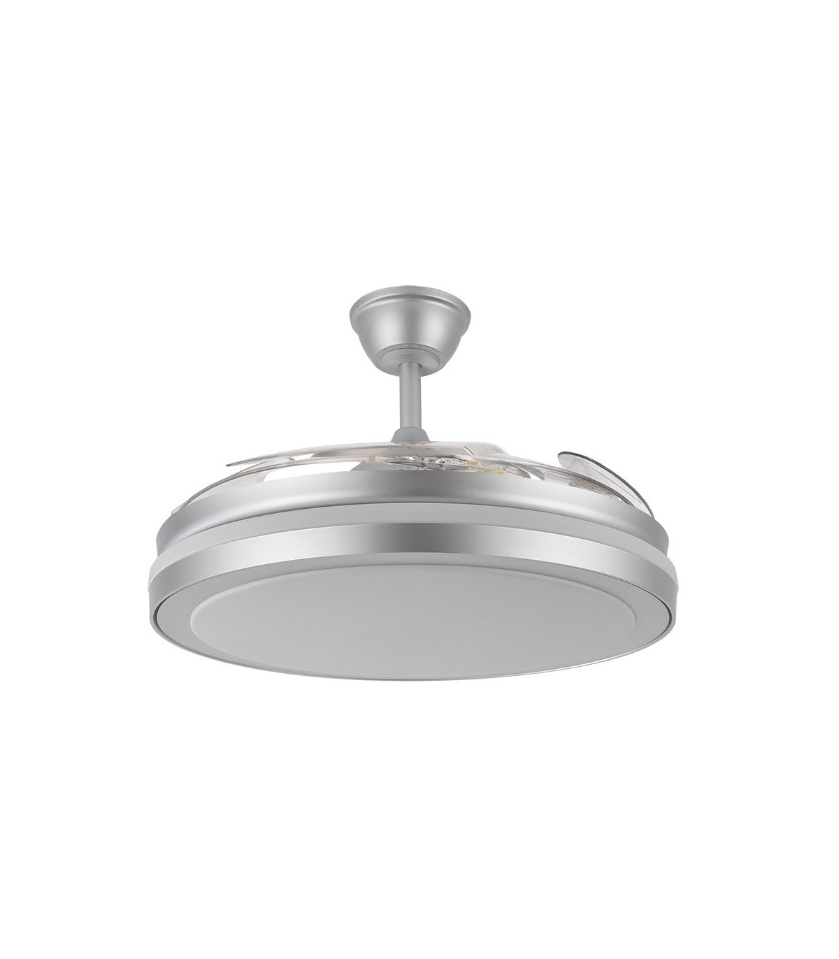 Ventilador Esparta-XL DC 80W 10255Lm 5 Aspas Plata CCT