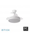 Ventilador Esparta-XXS DC 44W 5182Lm 3 Aspas Blanco CCT