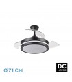 Ventilador Esparta-XXS DC 44W 5182Lm 3 Aspas Negro CCT