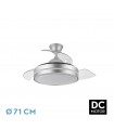 Ventilador Esparta-XXS DC 44W 5182Lm 3 Aspas Plata CCT