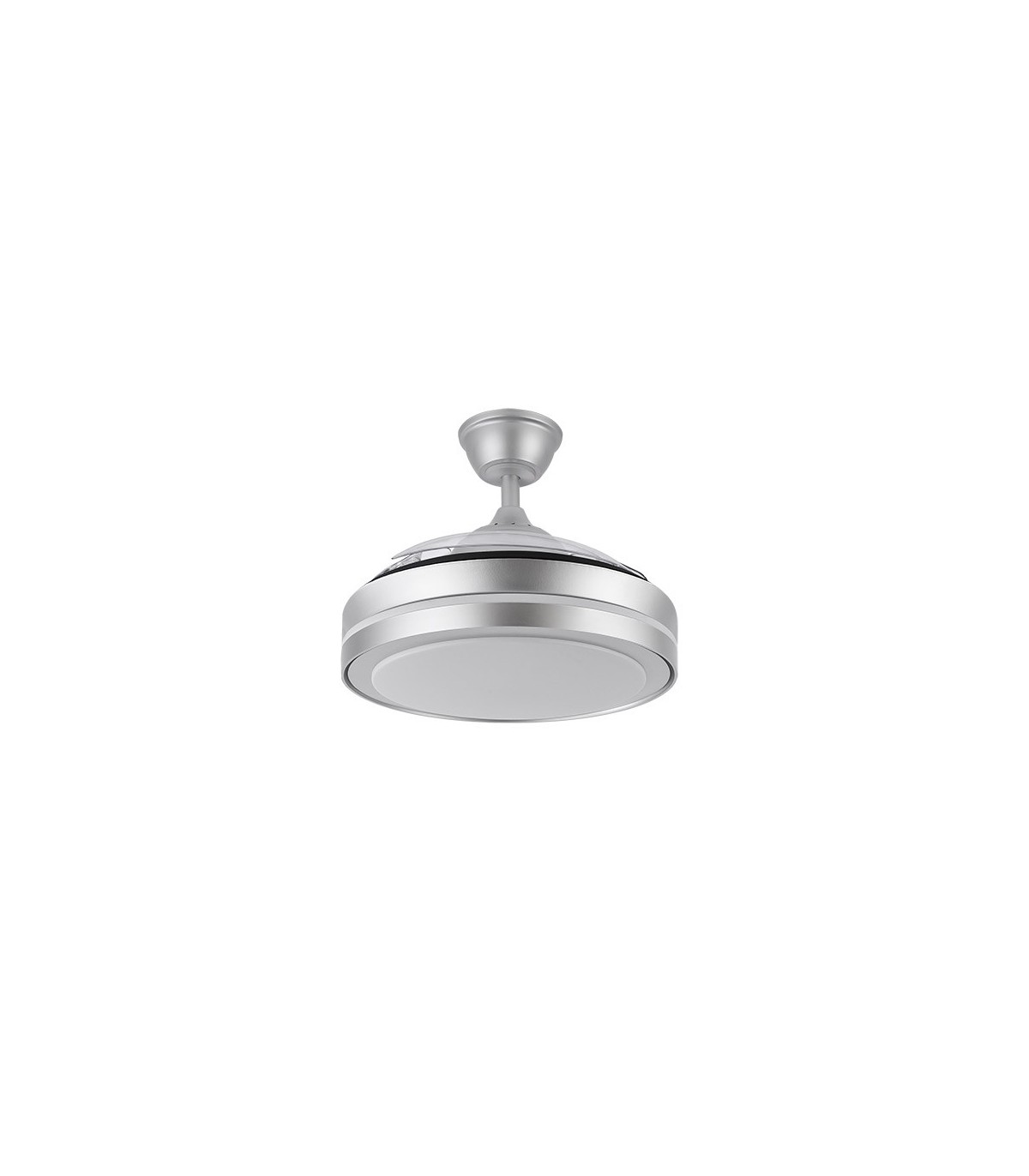 Ventilador Esparta-XXS DC 44W 5182Lm 3 Aspas Plata CCT