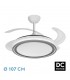 Ventilador de Techo BANDIDO Blanco/Gris DC 59W 5900Lm 4 Aspas CCT