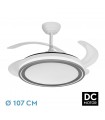 Ventilador de Techo BANDIDO Blanco/Gris DC 59W 5900Lm 4 Aspas CCT