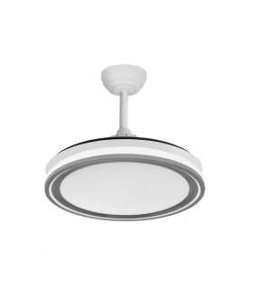 Ventilador de Techo BANDIDO Blanco/Gris DC 59W 5900Lm 4 Aspas CCT
