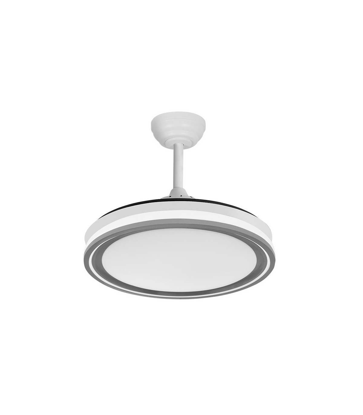 Ventilador de Techo BANDIDO Blanco/Gris DC 59W 5900Lm 4 Aspas CCT