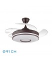 Ventilador de Techo Dani-XS Marrón DC 59W 6980Lm 4 Aspas CCT