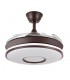 Ventilador de Techo Dani-XS Marrón DC 59W 6980Lm 4 Aspas CCT
