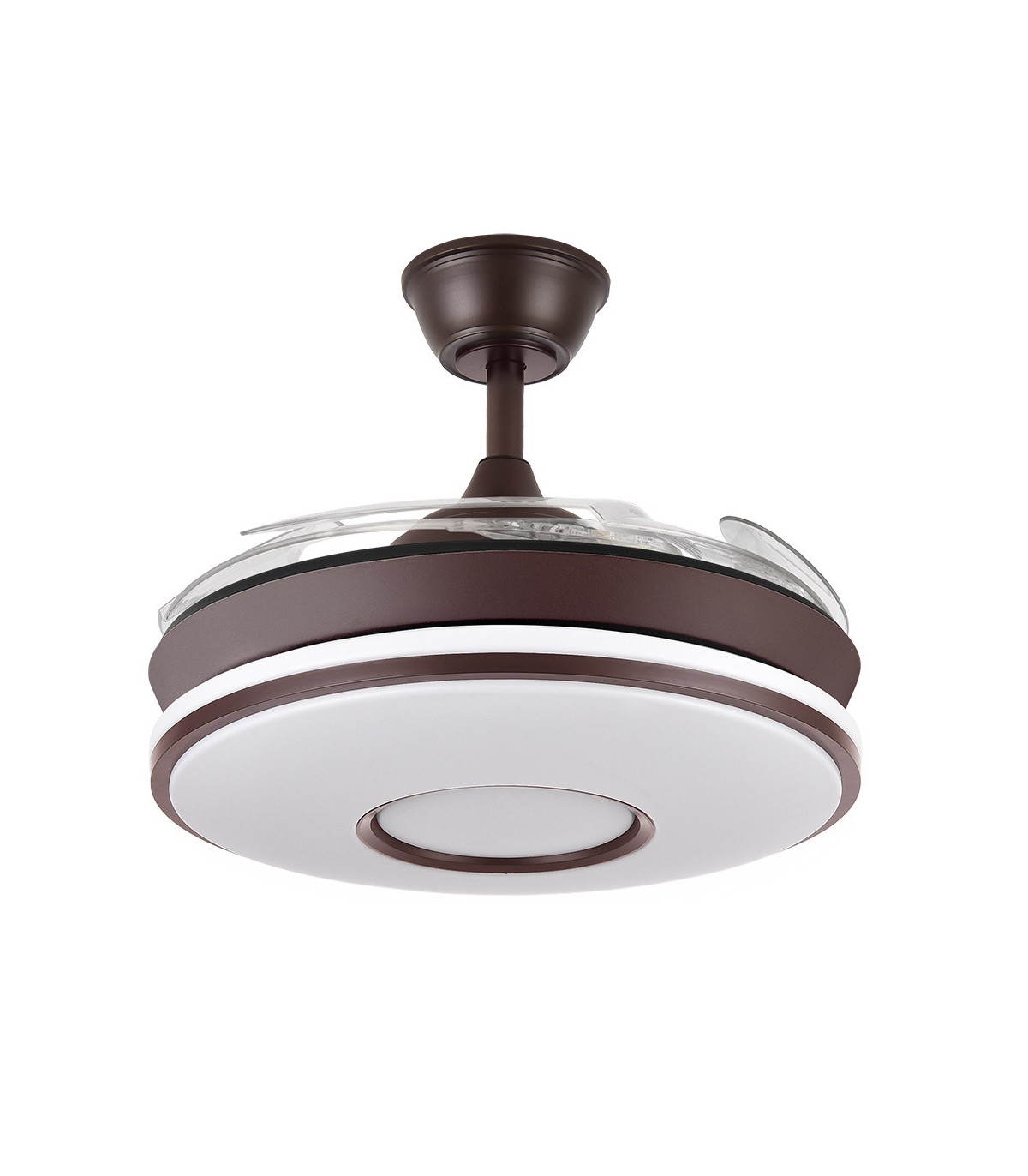 Ventilador de Techo Dani-XS Marrón DC 59W 6980Lm 4 Aspas CCT