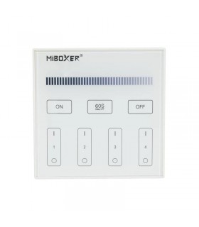 Mando de pared RF 4 Zonas 220V Monocolor MiBoxer