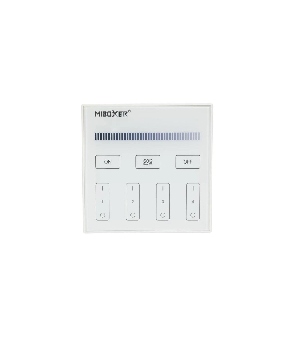 Mando de pared RF 4 Zonas 220V Monocolor MiBoxer
