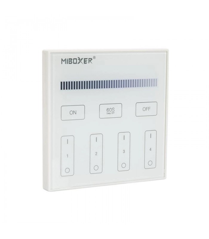 Mando de pared RF 4 Zonas 220V Monocolor MiBoxer