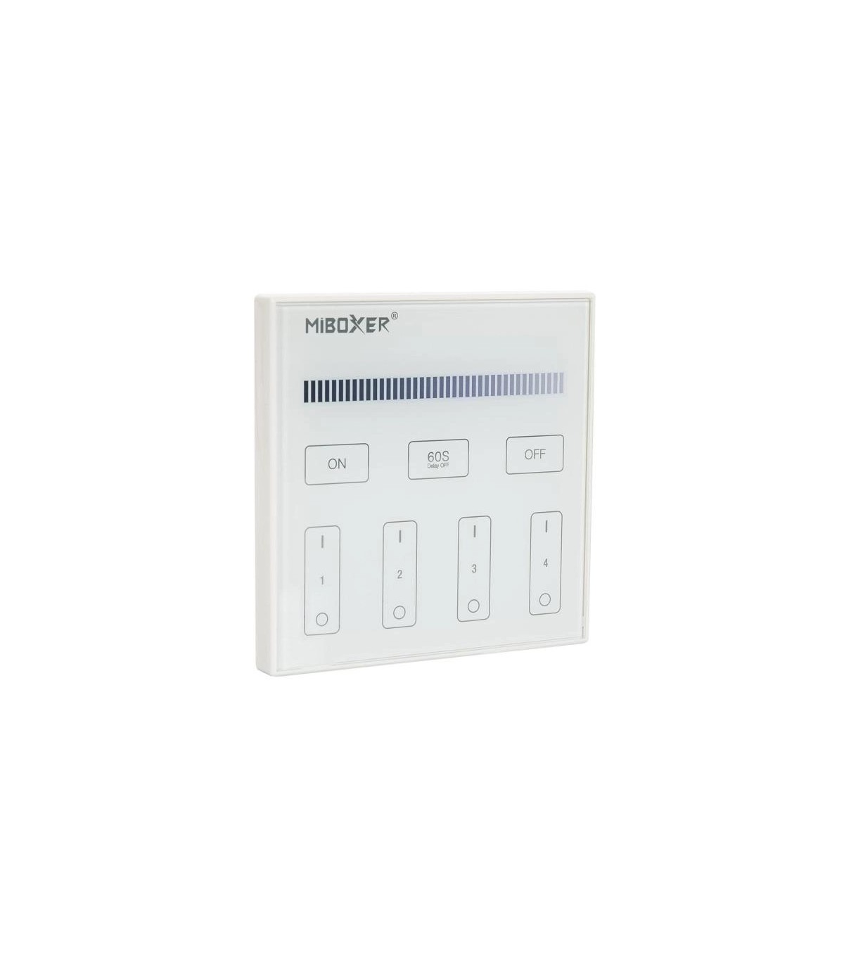 Mando de pared RF 4 Zonas 220V Monocolor MiBoxer
