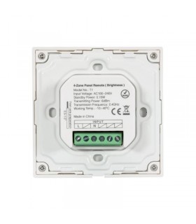 Mando de pared RF 4 Zonas 220V Monocolor MiBoxer