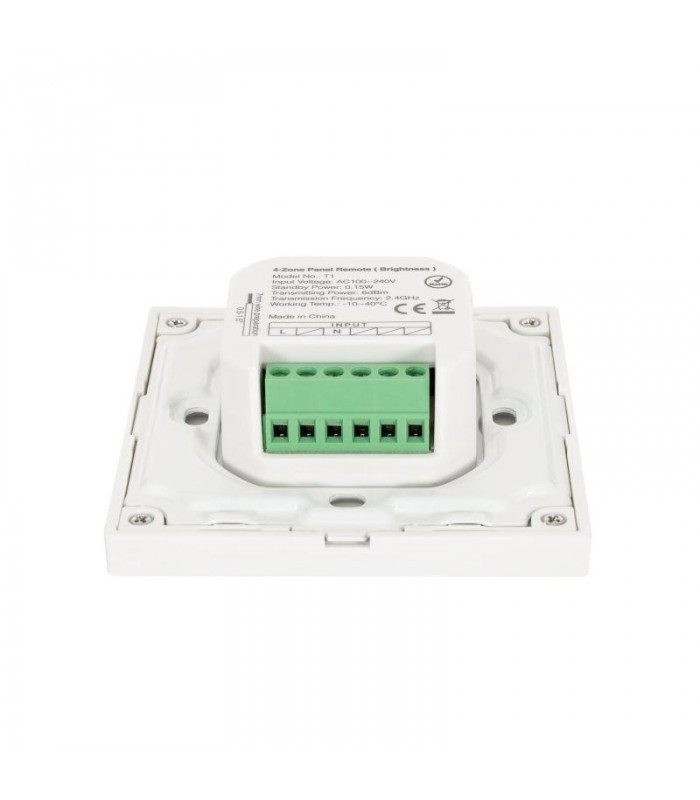 Mando de pared RF 4 Zonas 220V Monocolor MiBoxer