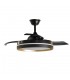 Ventilador de Techo MANDARIN Negro/Oro DC 72W 7200Lm 3 Aspas CCT