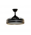 Ventilador de Techo MANDARIN Negro/Oro DC 72W 7200Lm 3 Aspas CCT