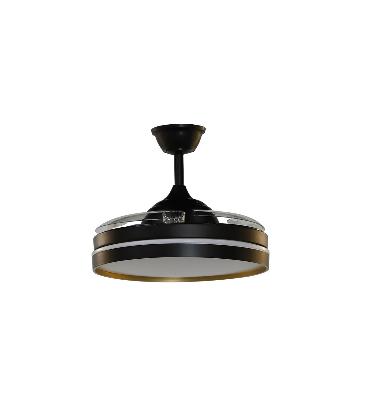 Ventilador de Techo MANDARIN Negro/Oro DC 72W 7200Lm 3 Aspas CCT