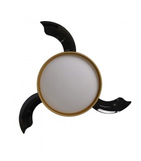 Ventilador de Techo MANDARIN Negro/Oro DC 72W 7200Lm 3 Aspas CCT