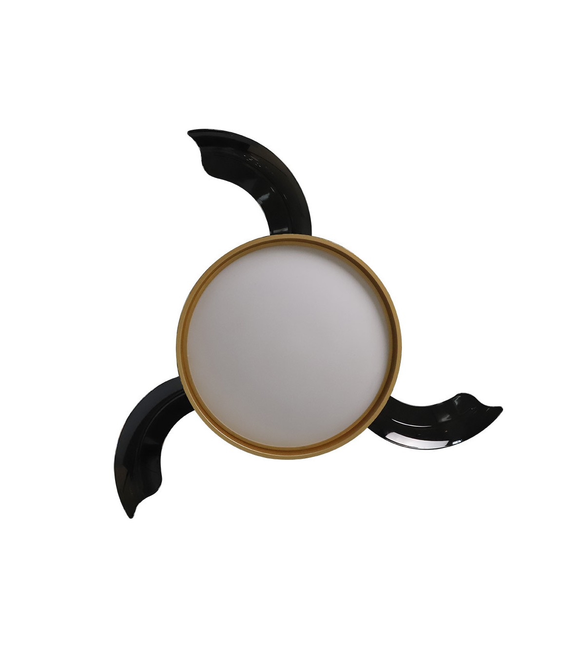 Ventilador de Techo MANDARIN Negro/Oro DC 72W 7200Lm 3 Aspas CCT