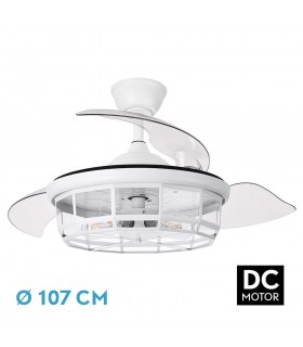 Ventilador de Techo TORNADO DC 3 Aspas 5xE27 Blanco