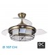 Ventilador de Techo TORNADO DC 3 Aspas 5xE27 Cuero