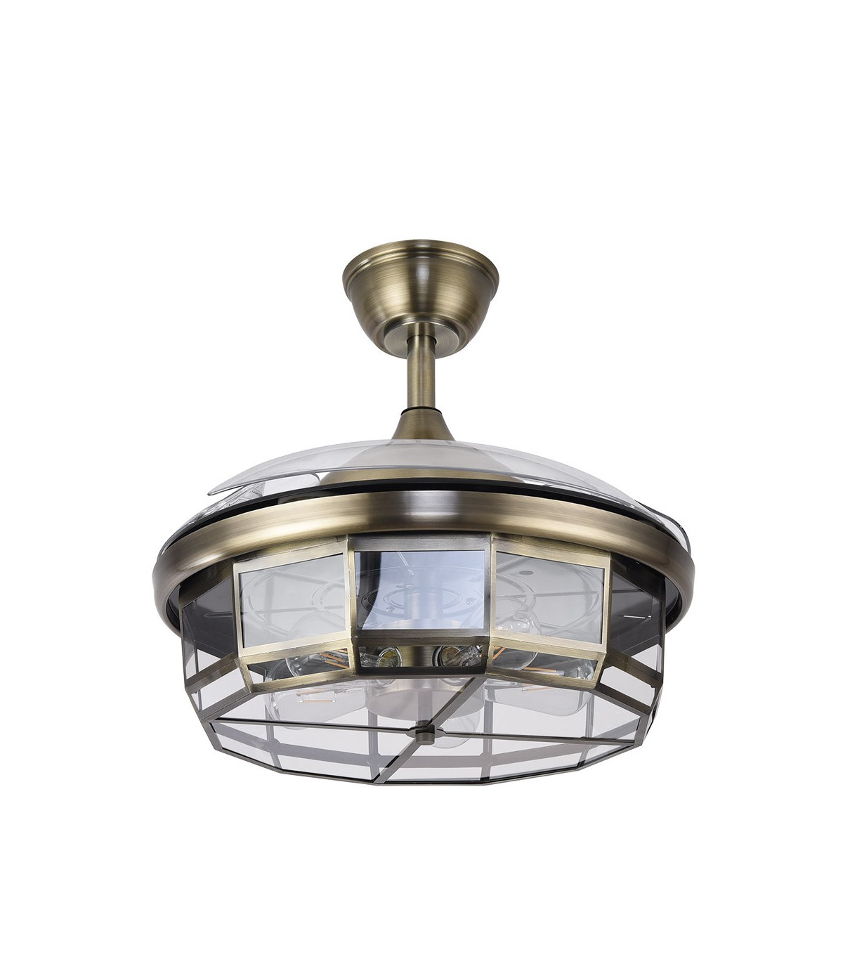 Ventilador de Techo TORNADO DC 3 Aspas 5xE27 Cuero